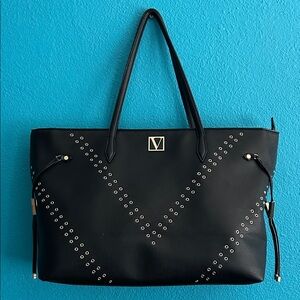 Black Studded VS Tote Bag